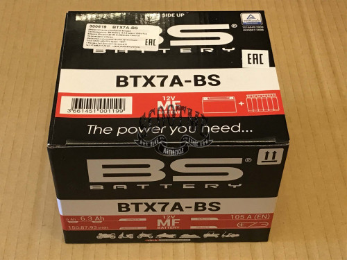 Аккумулятор BS-BATTERY BTX7A-BS (YTX7A-BS)
